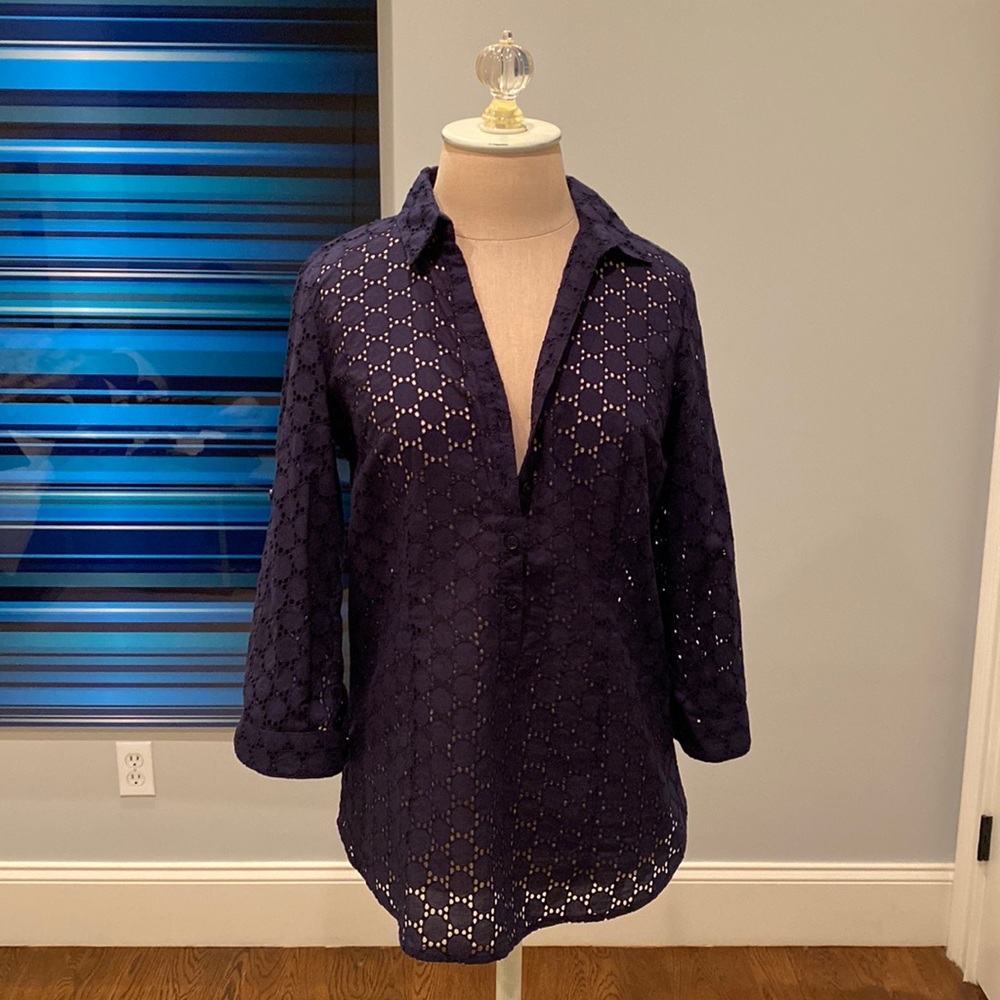 Eyelet tunic